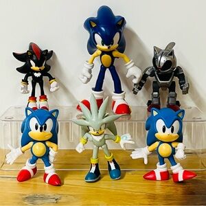 Sonic the Hedgehog Jakks Sega Silver Sonic Mecha Shadow Sonic Action Figure Toys